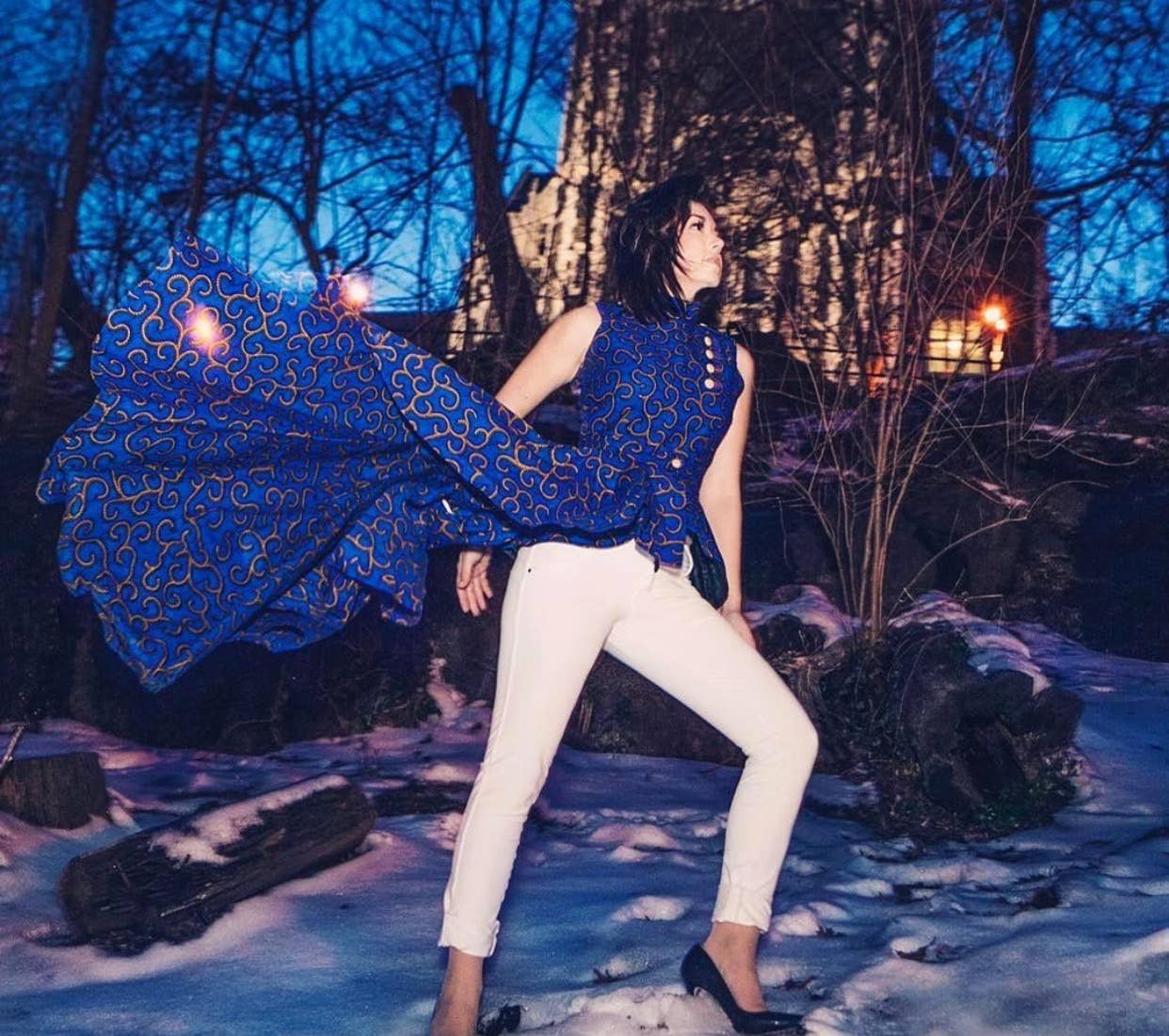 African Print Breshelle Top