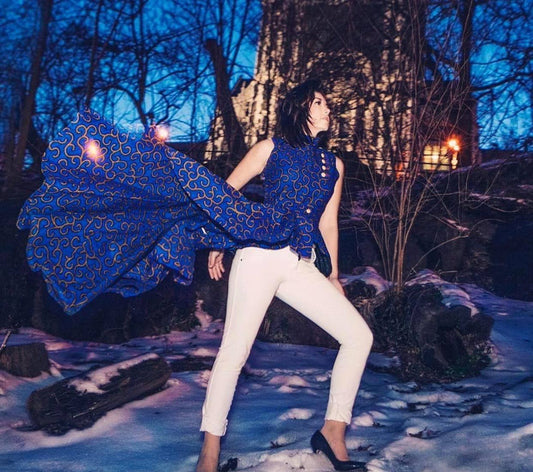 African Print Breshelle Top