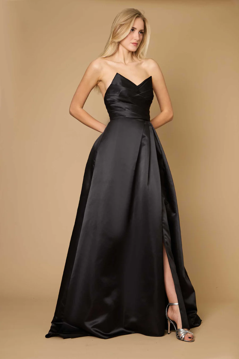 Long Black Formal Ball Gown