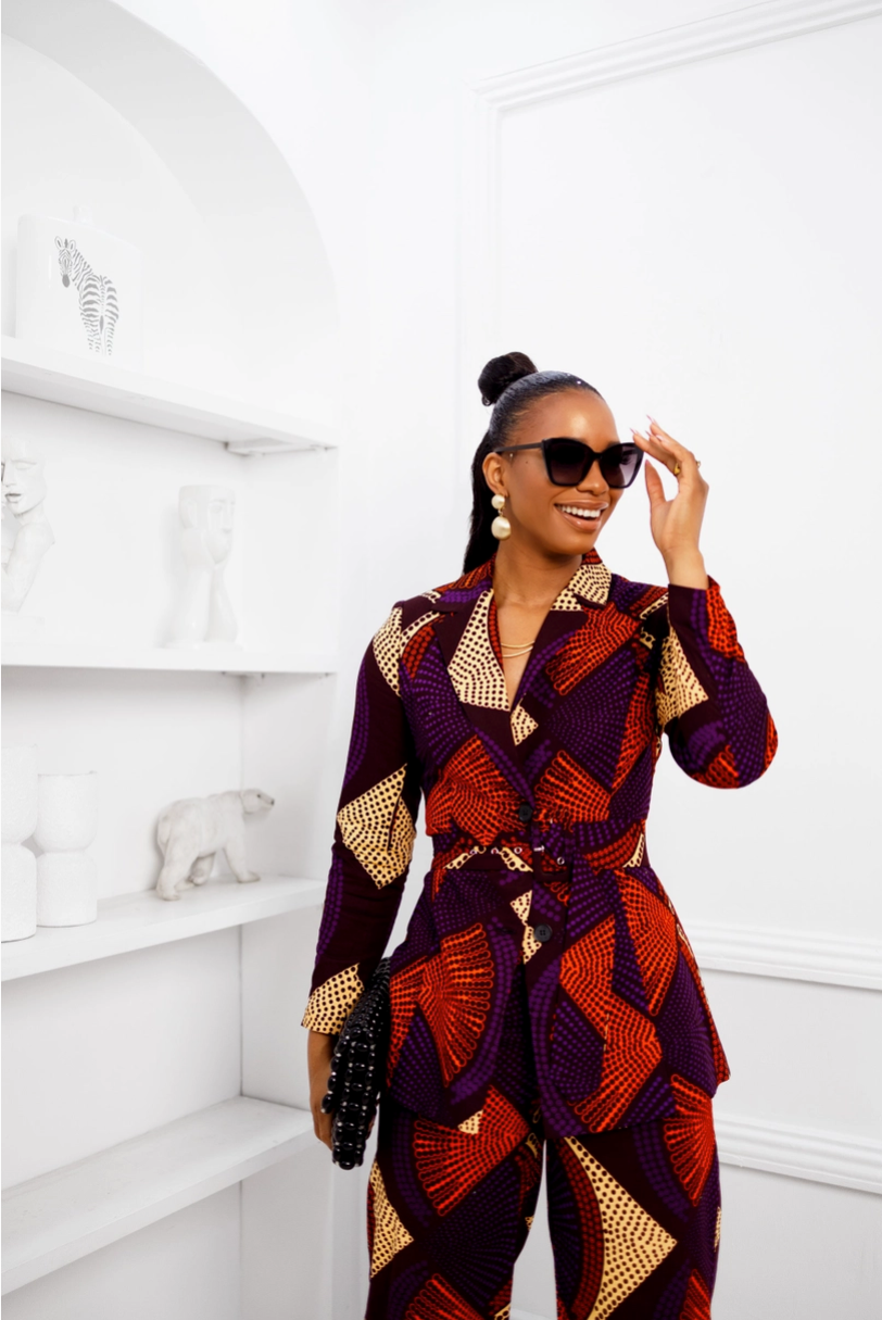 Zyla African Print Suit Set